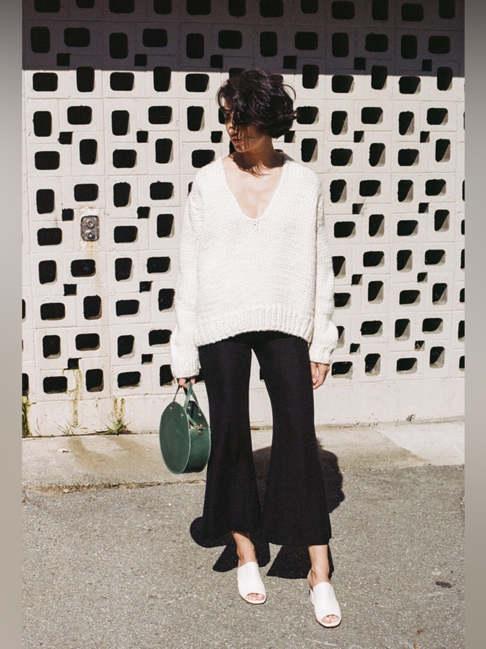 Rachel Comey Black Ribbed Knit Pants Size 8 NWOT